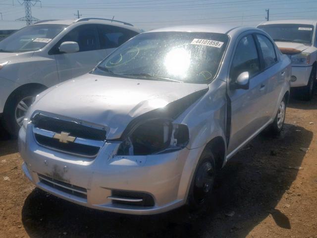 KL1TD5DE2BB234966 - 2011 CHEVROLET AVEO LS SILVER photo 2