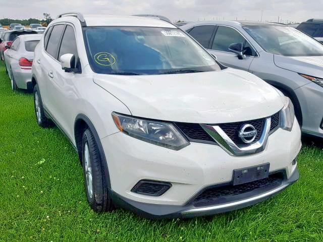 5N1AT2MTXFC919387 - 2015 NISSAN ROGUE S WHITE photo 1