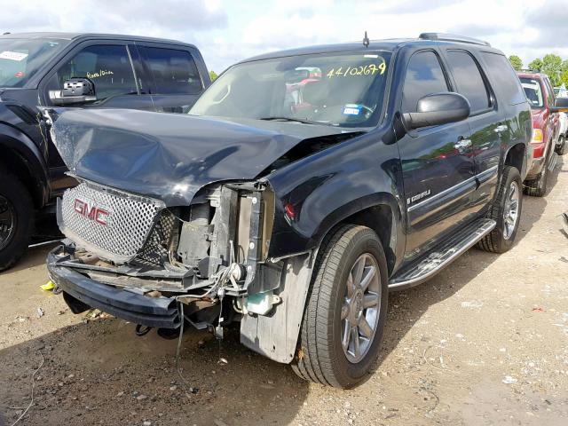 1GKFK63808J149690 - 2008 GMC YUKON DENA BLACK photo 2