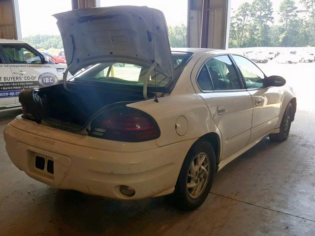 1G2NF52E14M541829 - 2004 PONTIAC GRAND AM S WHITE photo 4