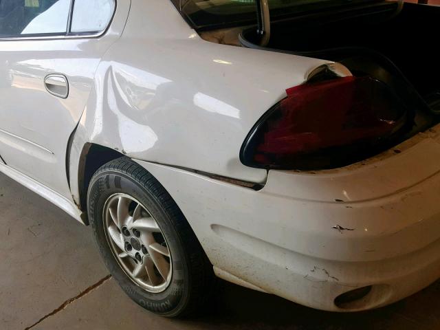 1G2NF52E14M541829 - 2004 PONTIAC GRAND AM S WHITE photo 9