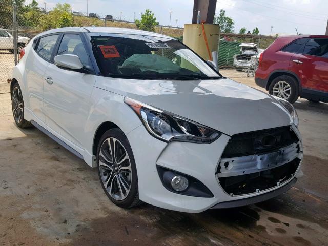 KMHTC6AEXGU266934 - 2016 HYUNDAI VELOSTER T WHITE photo 1