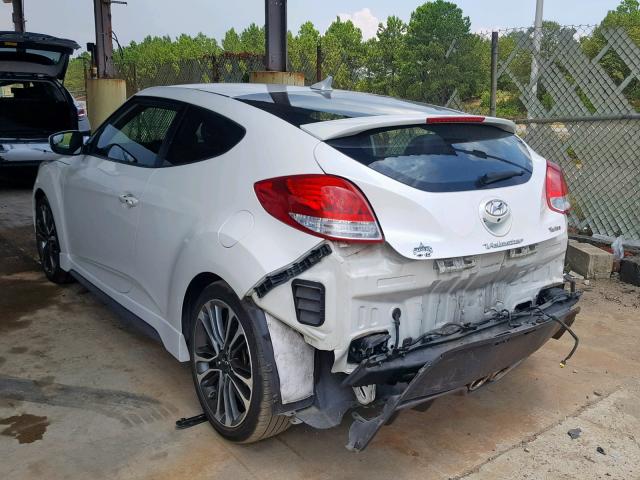 KMHTC6AEXGU266934 - 2016 HYUNDAI VELOSTER T WHITE photo 3