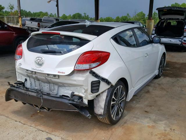 KMHTC6AEXGU266934 - 2016 HYUNDAI VELOSTER T WHITE photo 4