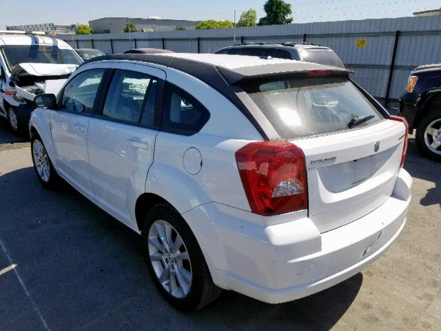 1B3CB5HAXBD141382 - 2011 DODGE CALIBER HE WHITE photo 3