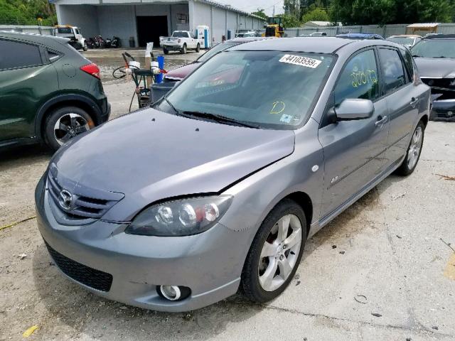 JM1BK343151333446 - 2005 MAZDA 3 HATCHBAC GRAY photo 2