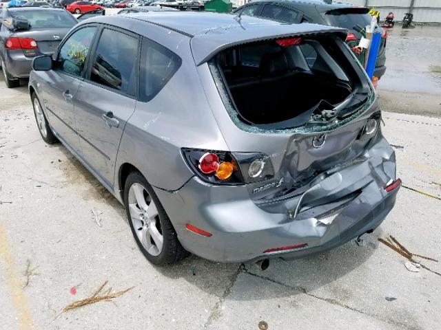 JM1BK343151333446 - 2005 MAZDA 3 HATCHBAC GRAY photo 3