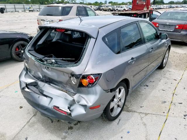 JM1BK343151333446 - 2005 MAZDA 3 HATCHBAC GRAY photo 4