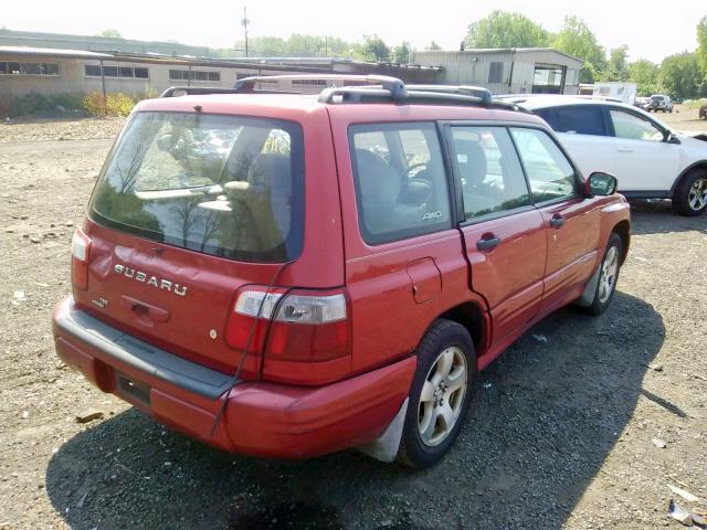 JF1SF65601H754497 - 2001 SUBARU FORESTER S RED photo 4