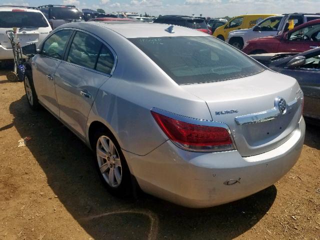 1G4GC5EG9AF314216 - 2010 BUICK LACROSSE C SILVER photo 3