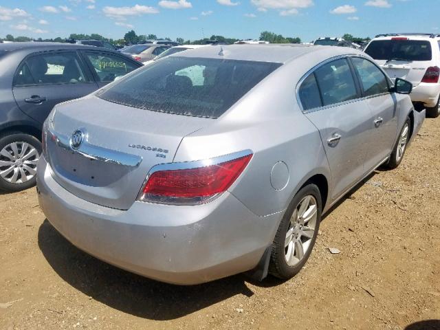 1G4GC5EG9AF314216 - 2010 BUICK LACROSSE C SILVER photo 4