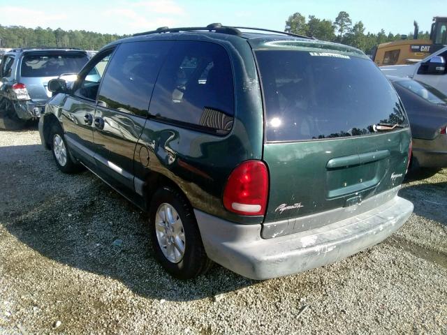 2P4GP45R4VR125987 - 1997 PLYMOUTH VOYAGER SE GREEN photo 3