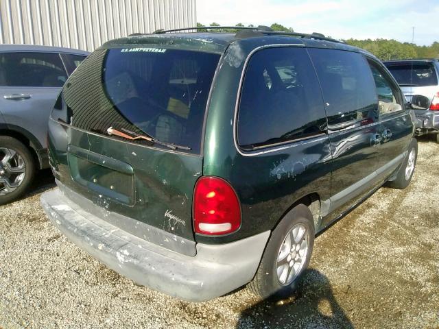 2P4GP45R4VR125987 - 1997 PLYMOUTH VOYAGER SE GREEN photo 4