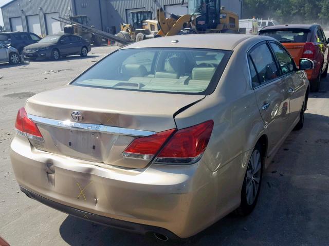 4T1BK3DB8BU432990 - 2011 TOYOTA AVALON BAS GOLD photo 4