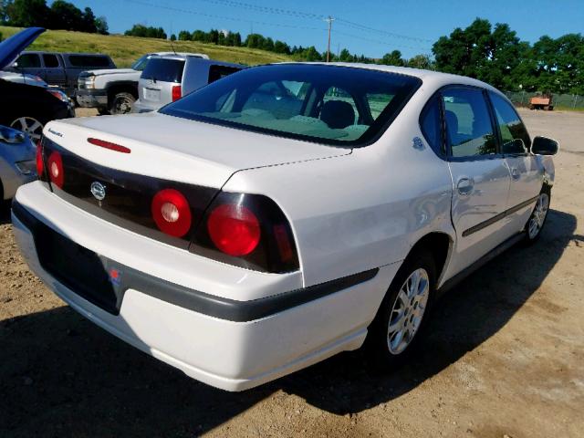 2G1WF52E559169953 - 2005 CHEVROLET IMPALA WHITE photo 4