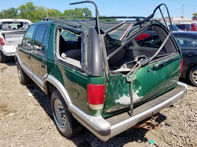 1GNDT13W4V2131093 - 1997 CHEVROLET BLAZER GREEN photo 3