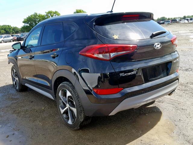 KM8J33A27HU558120 - 2017 HYUNDAI TUCSON LIM BLACK photo 3