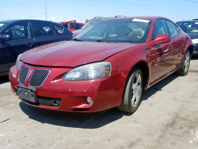2G2WC55C861123421 - 2006 PONTIAC GRAND PRIX BURGUNDY photo 2