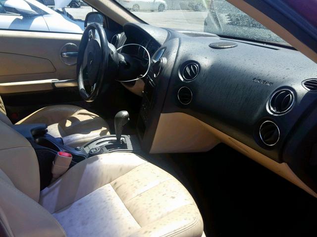 2G2WC55C861123421 - 2006 PONTIAC GRAND PRIX BURGUNDY photo 5