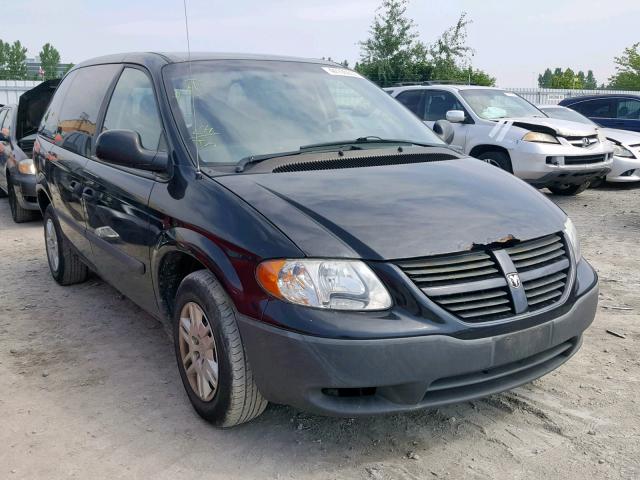 1D4GP25E87B241137 - 2007 DODGE CARAVAN SE BLACK photo 1