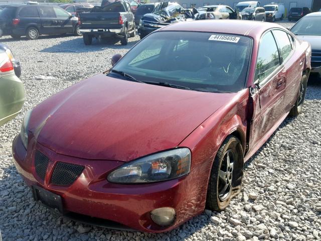2G2WP522741313885 - 2004 PONTIAC GRAND PRIX MAROON photo 2