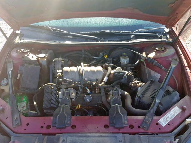 2G2WP522741313885 - 2004 PONTIAC GRAND PRIX MAROON photo 7