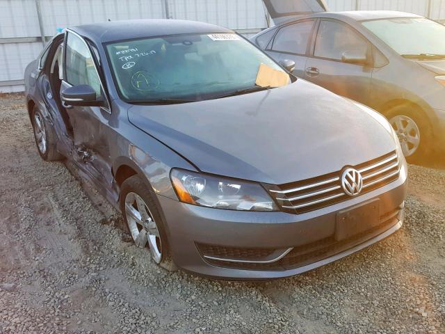 1VWBP7A33DC064881 - 2013 VOLKSWAGEN PASSAT SE CHARCOAL photo 1