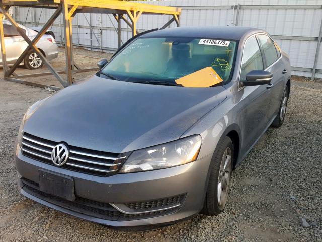 1VWBP7A33DC064881 - 2013 VOLKSWAGEN PASSAT SE CHARCOAL photo 2