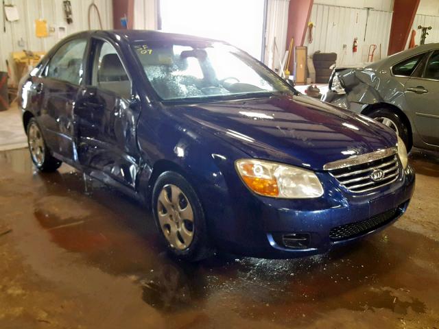 KNAFE121175436017 - 2007 KIA SPECTRA EX BLUE photo 1