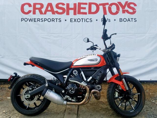 ML0KAFPM5KT015872 - 2019 DUCATI SCRAMBLER ORANGE photo 1