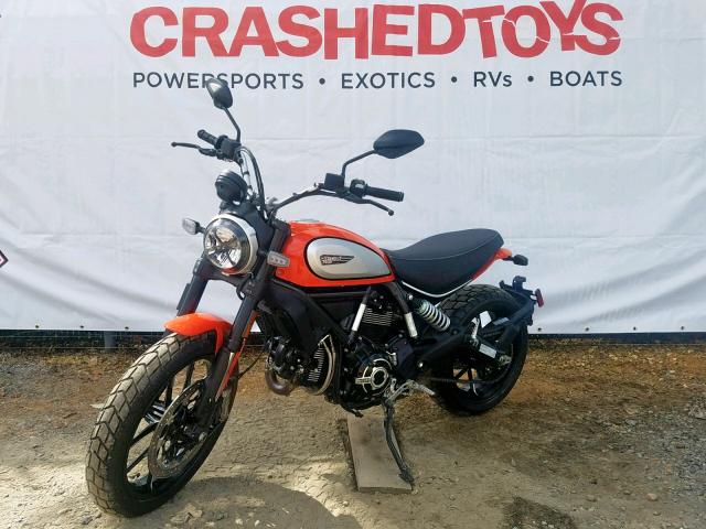 ML0KAFPM5KT015872 - 2019 DUCATI SCRAMBLER ORANGE photo 10