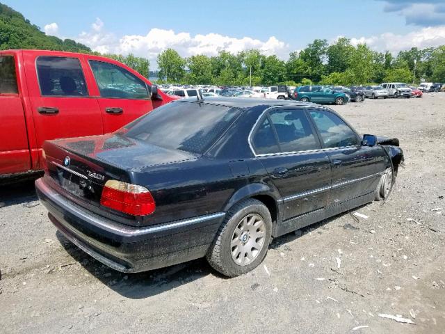 WBAGG83421DN86506 - 2001 BMW 740 I AUTO BLACK photo 4