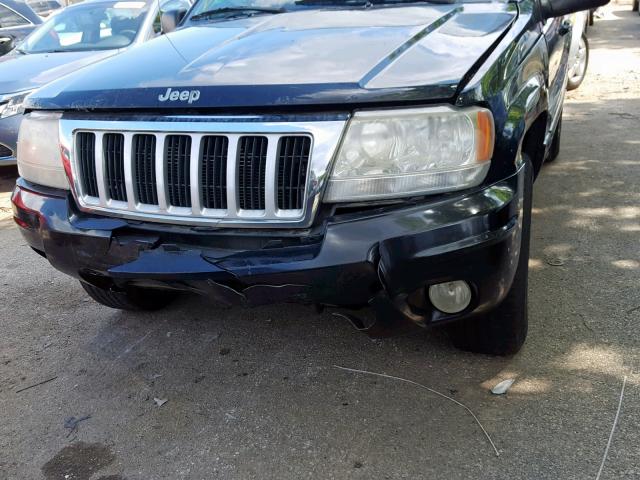 1J8GW58N44C255371 - 2004 JEEP GRAND CHER BLACK photo 9