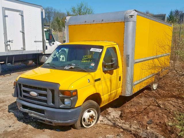 1FDWE3FS5EDA41483 - 2014 FORD E350 YELLOW photo 2