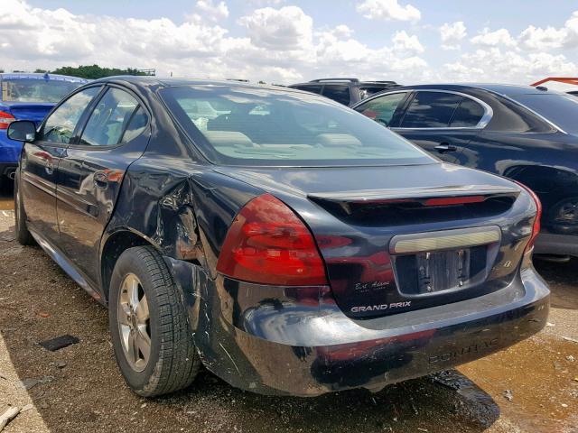 2G2WP522X51216889 - 2005 PONTIAC GRAND PRIX BLACK photo 3