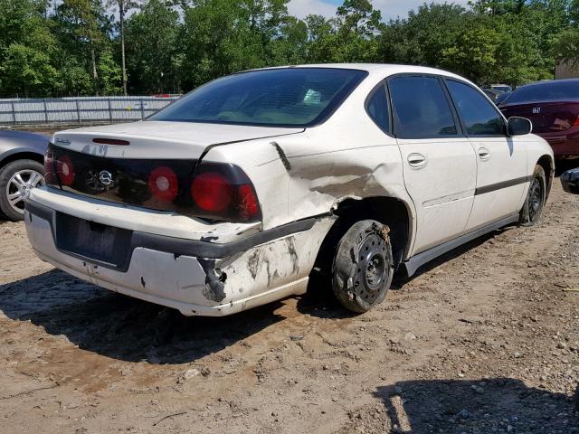 2G1WF52E459167451 - 2005 CHEVROLET IMPALA WHITE photo 4