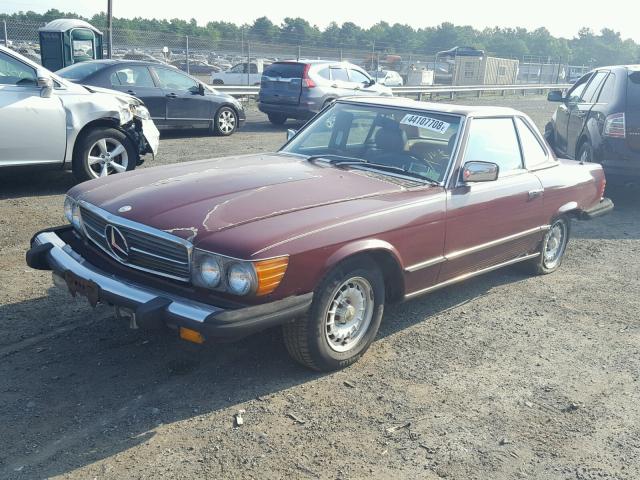 10704402058856 - 1980 MERCEDES-BENZ 400 MAROON photo 2