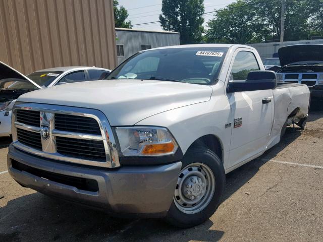 3D7LP2ET2AG157636 - 2010 DODGE RAM 2500 WHITE photo 2