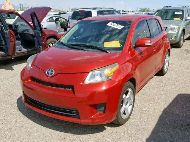 JTKKUPB42D1035489 - 2013 TOYOTA SCION XD RED photo 2