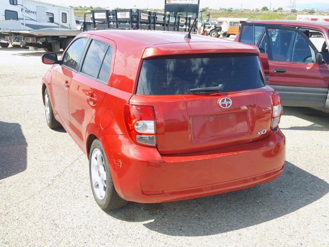 JTKKUPB42D1035489 - 2013 TOYOTA SCION XD RED photo 3