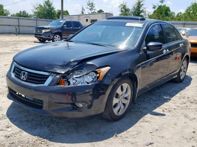 1HGCP36888A066083 - 2008 HONDA ACCORD EXL BLACK photo 2