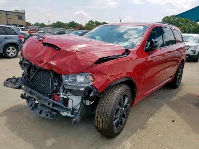 1C4RDHDG3JC282068 - 2018 DODGE DURANGO GT RED photo 2