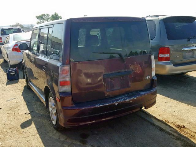 JTLKT324164030969 - 2006 TOYOTA SCION XB 紫色 照片 3