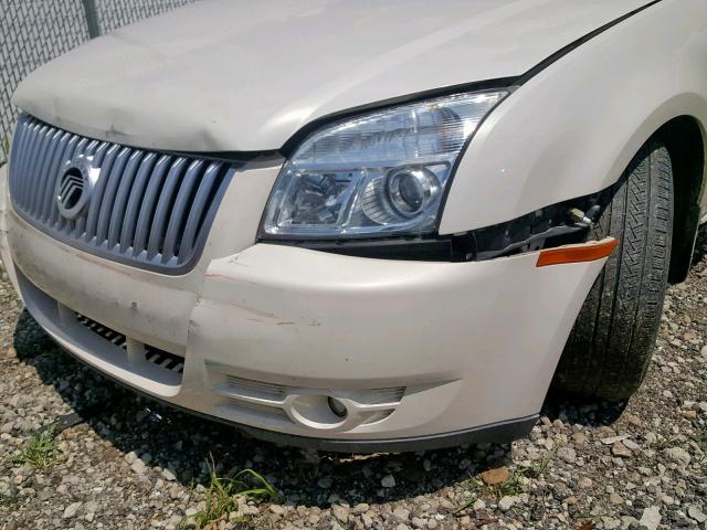 1MEHM42W39G615743 - 2009 MERCURY SABLE PREM WHITE photo 9