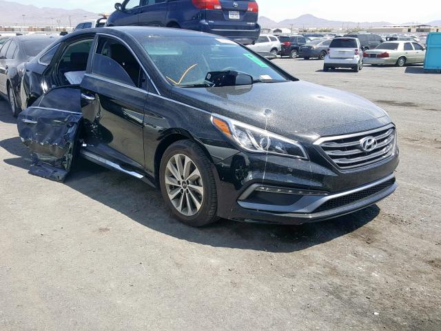 5NPE34AF4HH442527 - 2017 HYUNDAI SONATA SPO BLACK photo 1