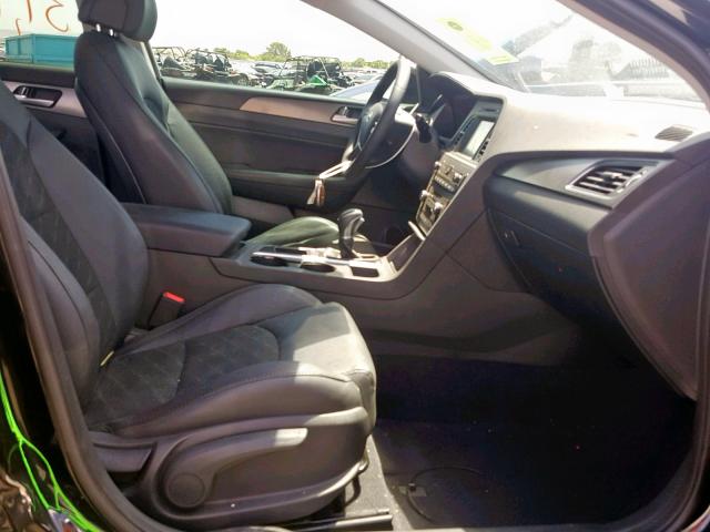 5NPE34AF4HH442527 - 2017 HYUNDAI SONATA SPO BLACK photo 5