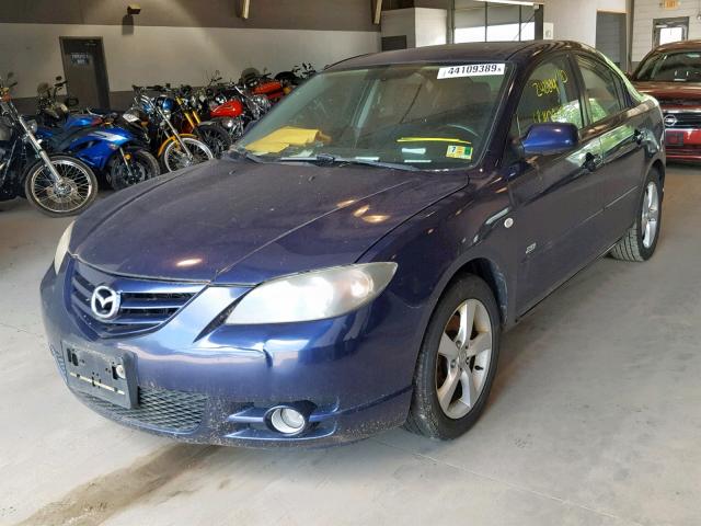 JM1BK323141197420 - 2004 MAZDA 3 S BLUE photo 2