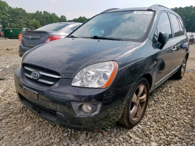 KNAFG526177103995 - 2007 KIA RONDO LX BLACK photo 2