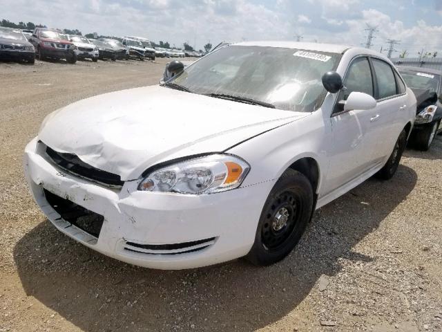 2G1WD5EM1B1220349 - 2011 CHEVROLET IMPALA POL WHITE photo 2