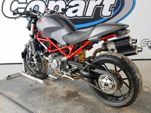 ZDM1RB5T77B092218 - 2007 DUCATI MONSTER S4 GRAY photo 3